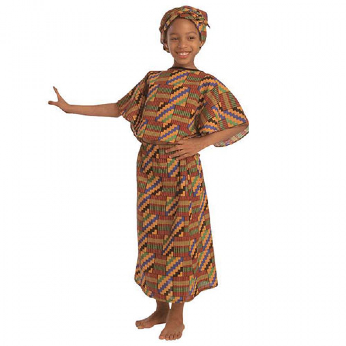 Children s Factory African American Multi Cultural Girl Costume