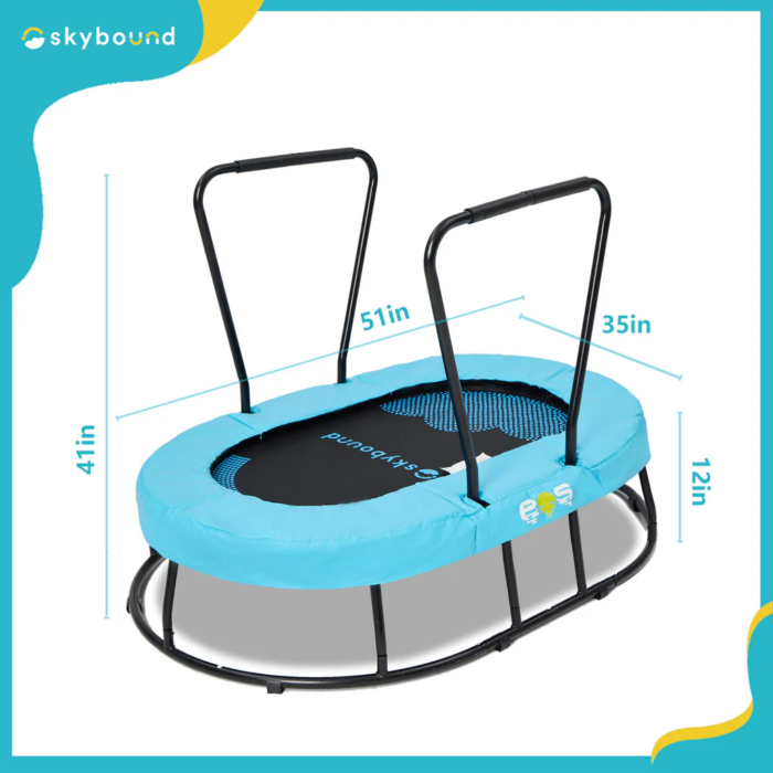 Eos Oval 4 foot Children's Sensory Mini Trampoline