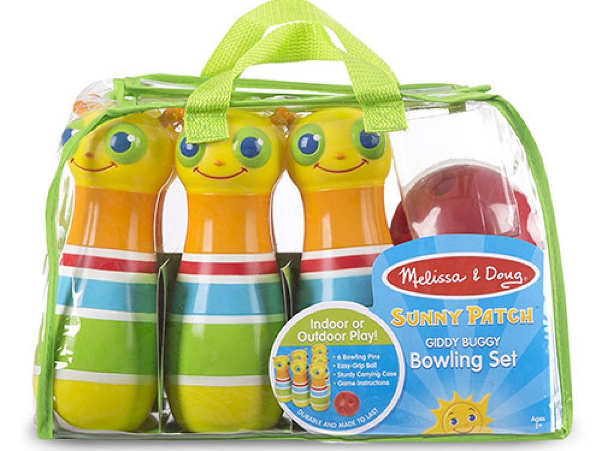 Melissa & Doug Giddy Buggy Bowling Set, Colors May Vary