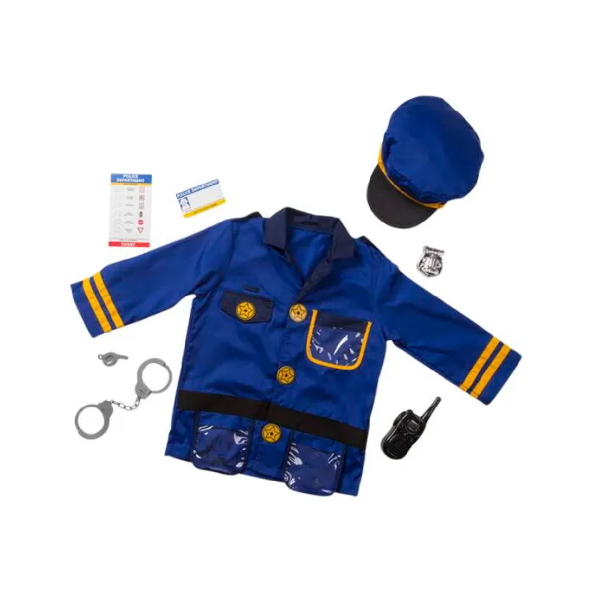 Melissa Doug Police Officer Role Play Set 8 Pieces