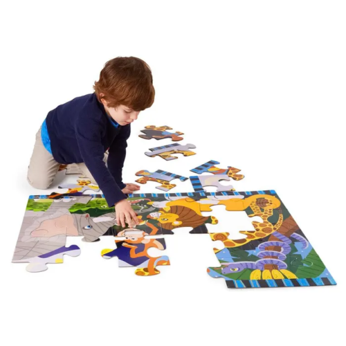 Melissa & Doug Safari Social Floor Puzzle On Floor