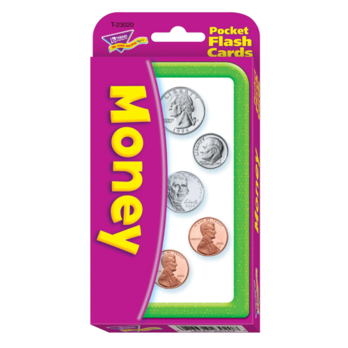 Money Pocket Flash Cards Box