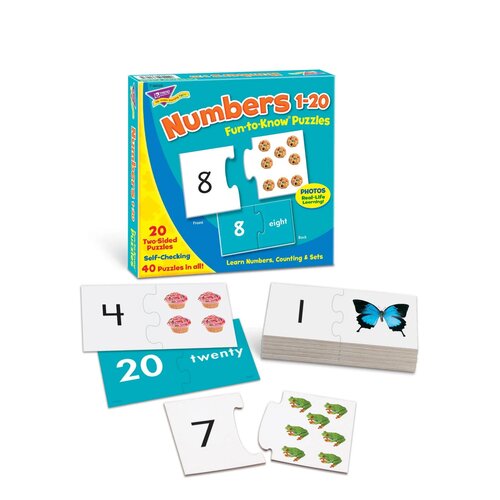 Numbers 1-20 Fun-to-Know Puzzles Open