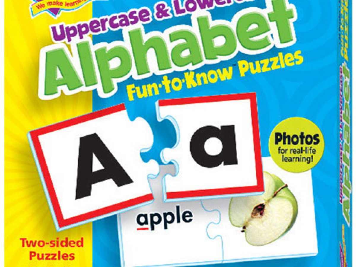 upper and lowercase alphabet puzzle